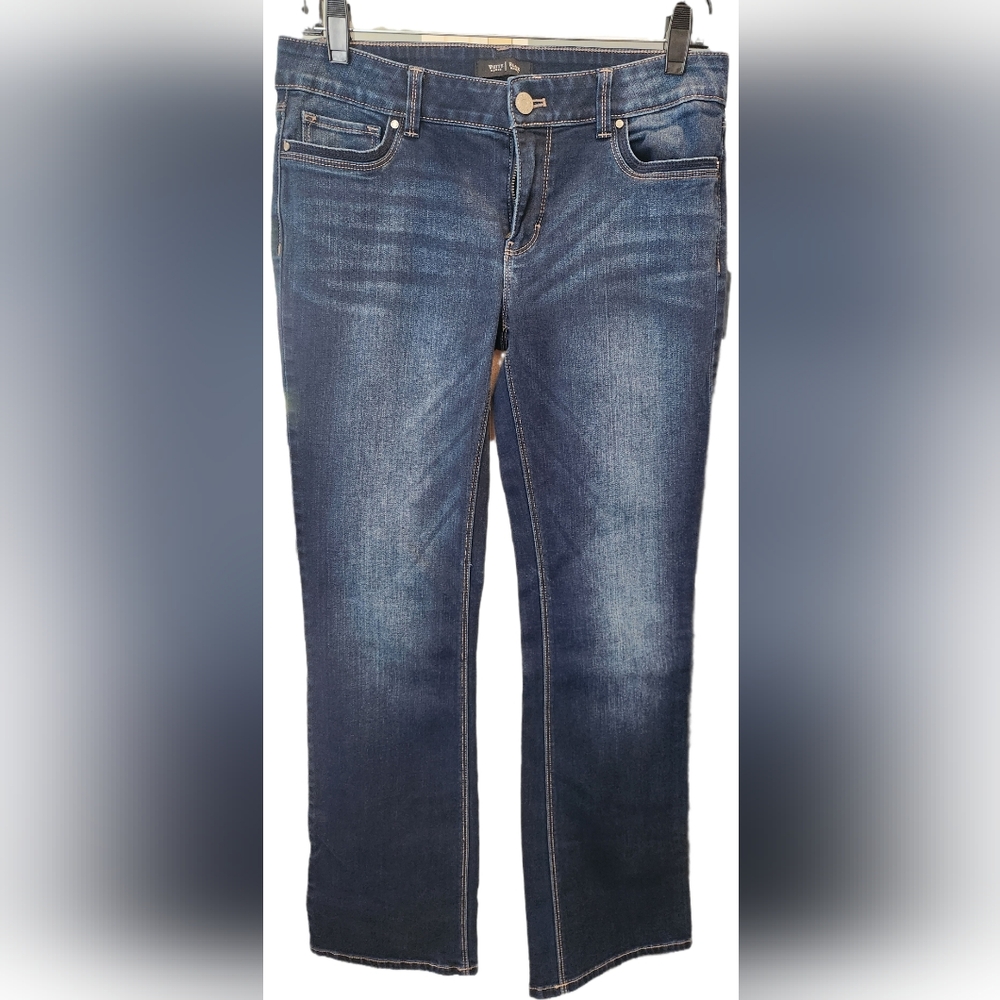 EUC White House Black Market boot cut jeans
